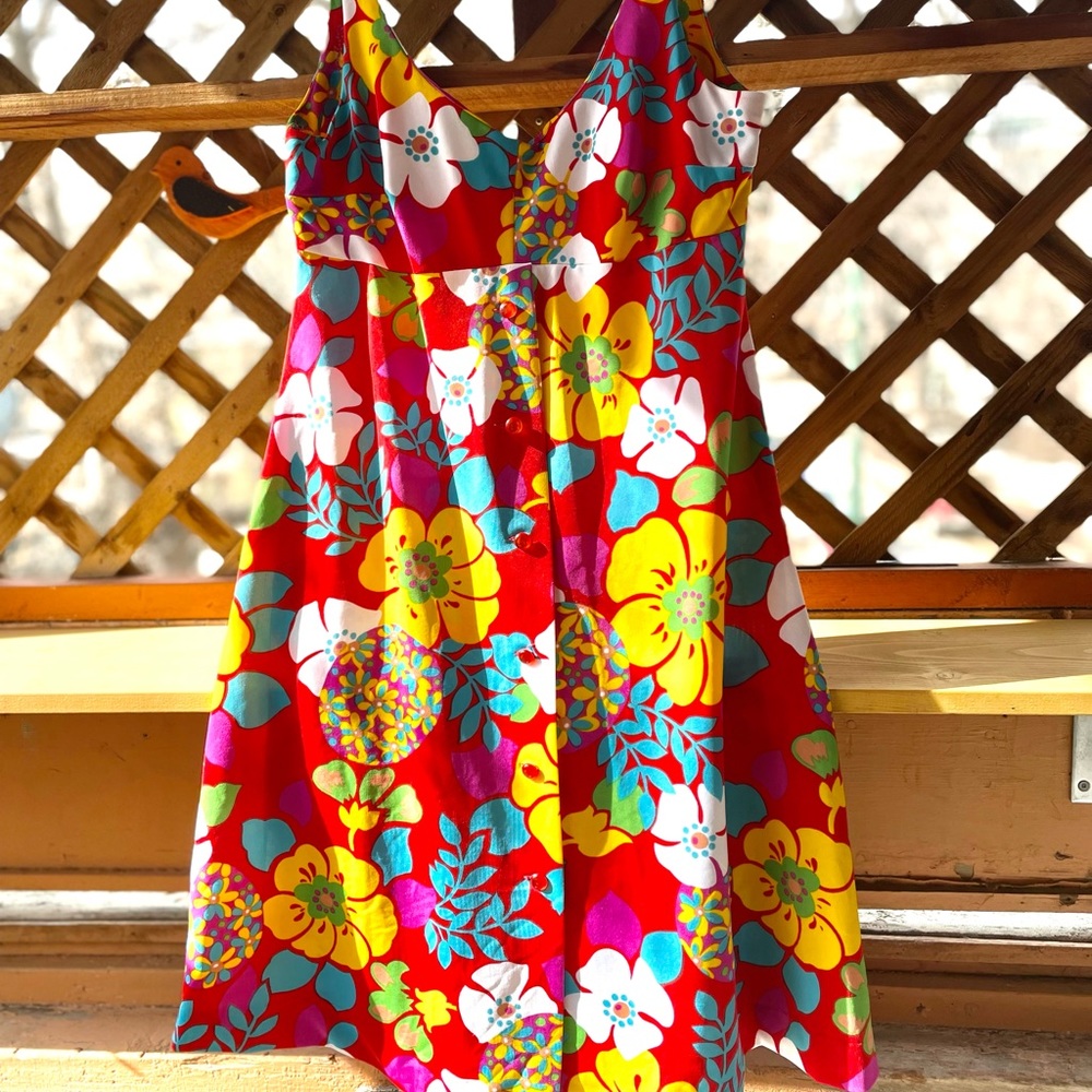 Vintage tropical summer dress